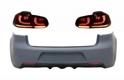 Bara Spate cu Stopuri Full LED VW Golf 6 VI (2008-2013) R20 Look Semnalizare Dinamica Performance AutoTuning