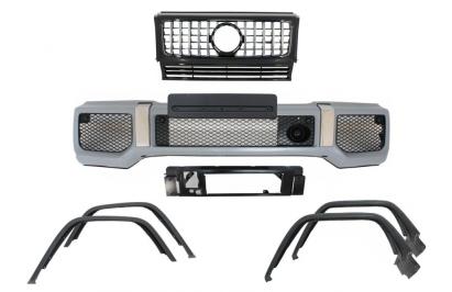 Bara Fata cu Prelungiri Aripi Extensii si Grila Centrala Mercedes G-Class W463 (1989-2018) G65 Design Performance AutoTuning