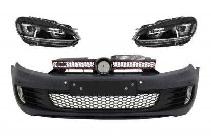 Bara Fata cu RHD Faruri LED Semnal Dinamic VW Golf VI 6 (2008-2013) GTI U Design Performance AutoTuning