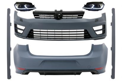 Pachet Exterior cu Faruri Bi-Xenon Look G7.5 Look LED Semnal Dinamic VW Golf 7 VII (11/2012-07/2017) R Design Performance AutoTuning