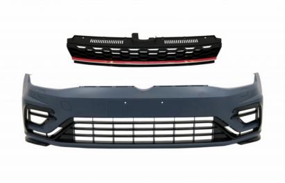 Bara fata cu Grila Centrala compatibila cu VW Golf 7.5 (2017-2020) R GTI Design Performance AutoTuning