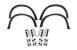 Prelungiri Aripi Extensii Aripi cu Set 32 Piese Clipsuri BMW X5 E70 (2007-2013) M-Design Performance AutoTuning