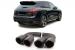 Ornamente Evacuare Porsche Cayenne 92A V6 (05/2010-09/2014) GTS Design Matte Black Performance AutoTuning
