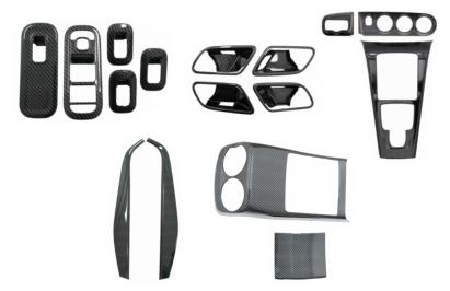 Kit Interior Complet cu Ornamente interior Consola Centrala Spate Mercedes A-Class W177 V177 (2018-Up) Carbon Performance AutoTuning
