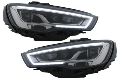Faruri Full LED Audi A3 8V Pre-Facelift (2013-2016) Upgrade pentru Halogen cu Semnalizare Dinamica Secventiala LHD Performance AutoTuning