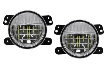 Proiectoare Ceata Full LED Dublu Proiector JEEP Wrangler JK TJ JL (1996-2018) 4 Inch Performance AutoTuning