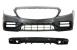 Bara Fata cu Difuzor Spate si ornamente evacuare Mercedes C-Class A205 C205 Coupe Cabriolet (2014-2019) C63 Design Negru Lucios Performance AutoTuning