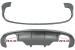 Difuzor Bara Spate si Sistem de evacuare cu Tips-uri Audi Q5 8R (2009-2016) Gri Platinat Crom Performance AutoTuning