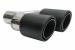 Difuzor Bara cu Toba Ornament Evacuare Fibra Carbon Mat BMW Seria 3 F30 F31 (2011-up) M Design Performance AutoTuning