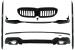 Pachet Exterior Extensii BMW Seria 3 G20 Sedan G21 Touring (2018-2022) M340i Design Negru Lucios Performance AutoTuning