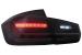 Stopuri LED BAR BMW Seria 3 F30 (2011-2019) Negru Fumuriu LCI Design cu Semnal Dinamic Secvential Performance AutoTuning