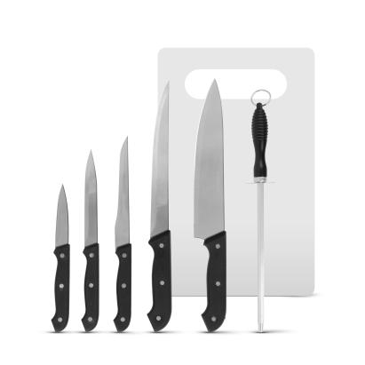 Set cuțite de bucătărie - cu pilă pentru ascuțit și tocător Best CarHome