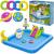 Piscina gonflabila pentru copii, de joaca, cu tobogan, 228x206x84 cm, Bestway Little Astronaut GartenVIP DiyLine