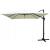 Umbrela gradina/terasa, patrata, cu articulatie, crem, 300x300 cm, Roma GartenVIP DiyLine
