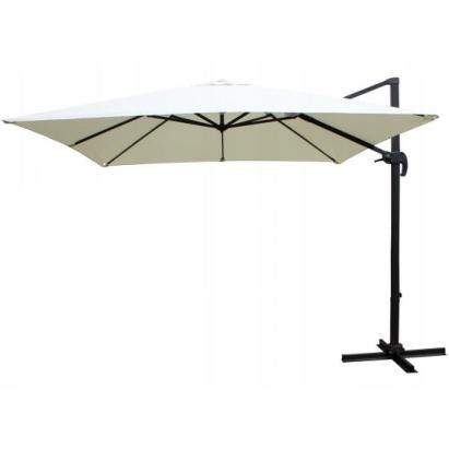 Umbrela gradina/terasa, patrata, cu articulatie, crem, 300x300 cm, Roma GartenVIP DiyLine