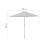 Umbrela plaja, cu manivela, gri antracit, 230 cm, Zoe GartenVIP DiyLine