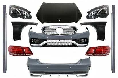 Kit Exterior cu Faruri LED si Stopuri MERCEDES E-Class W212 Facelift (2013-2016) E63 Design Performance AutoTuning