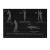 Saltea pentru yoga, fitness, model plan exercitii, PVC, negru, 173x61x0.6 cm, Isotrade GartenVIP DiyLine
