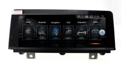 Navigatie Auto Multimedia cu GPS BMW Seria 1 Seria 2 F20, 4 GB RAM si 64 GB ROM, Slot sim 4G, Internet, Aplicatii, Waze, Wi-Fi, USB, Bluetooth, Mirrorlink, IPS