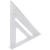 Echer tamplar/dulgher, aluminiu, triunghiular, cu picior, 180x3 mm, Richmann GartenVIP DiyLine