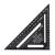 Echer tamplar/dulgher, aluminiu, triunghiular, 15 cm, NEO GartenVIP DiyLine