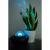 Lampa de noptiera cu proiector, muzicala, LED, telecomanda, bluetooth, incarcare USB, negru, 17x13 cm, Isotrade GartenVIP DiyLine