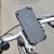 Suport de telefon pentru bicicleta, aluminiu, cu cauciuc, negru, 10x5.4/10x9 cm, Trizand  GartenVIP DiyLine