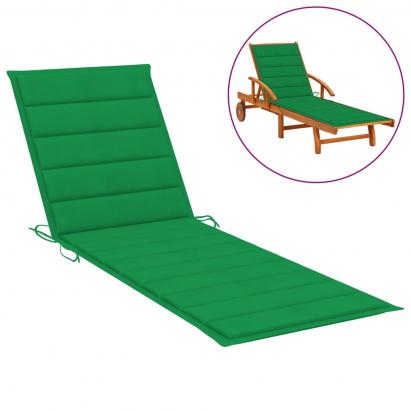 Perna pentru Sezlong, Culoare Verde, Dimensiuni 200x70x4 cm, Material Textil