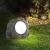 Lampa Solara LED Imitatie Piatra, Lumina Puternica 4 LED-uri Alb Rece, Dimensiuni 15x12x10 cm, Gri