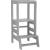 Inaltator multifunctional/ajutor de bucatarie pentru copii, ajustabil, lemn, gri, 39x52x90 cm, Springos GartenVIP DiyLine