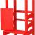 Inaltator multifunctional/ajutor de bucatarie pentru copii, ajustabil, lemn, rosu, 39x52x90 cm, Springos GartenVIP DiyLine