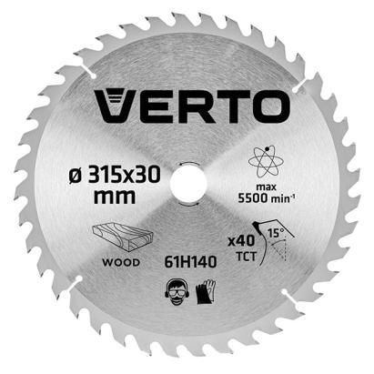 Disc fierastrau circular varf HM/40 dinti 315x30mm VERTO 61H140 HardWork ToolsRange