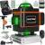 Nivela laser, verde, 360°, 4D, cu acumulator, incarcator, suport magnetic, 25 m, Bigstren GartenVIP DiyLine