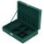 Cutie pentru bijuterii, catifea, verde, 28x19.5x7 cm, Springos GartenVIP DiyLine