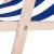 Sezlong pentru gradina, lemn, reglabil, pliabil, dungi, alb-albastru, 58x124 cm, Springos GartenVIP DiyLine