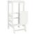 Inaltator multifunctional/ajutor de bucatarie pentru copii, ajustabil, lemn, alb, 39x52x90 cm, Springos GartenVIP DiyLine