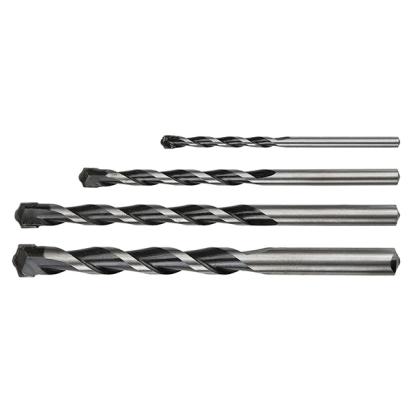 Set burghie zidarie ALB-NEGRU 4,0-10,0mm 4buc. GRAPHITE 57H746 HardWork ToolsRange