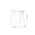 Taburet pentru masa de toaleta/machiaj, alb, universal, 38x28x47 cm GartenVIP DiyLine