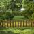 Gard de gradina decorativ, din lemn distantat, maro, 104x40 cm GartenVIP DiyLine