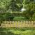 Gard de gradina decorativ, din lemn distantat, natur, 104x30 cm GartenVIP DiyLine