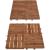 Podea de gradina din lemn, maro, 30x30 cm GartenVIP DiyLine
