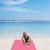 Patura plaja, anti-nisip, poliester, roz, 200x150 cm, Springos GartenVIP DiyLine