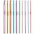 Crosete, multicolore, cu trusa si accesorii, set 50 buc, 0.6-6.5 mm, Springos GartenVIP DiyLine