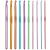 Crosete, multicolore, cu trusa si accesorii, set 100 buc, 0.6-6.5 mm, Springos GartenVIP DiyLine