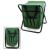 Scaun mini pliabil, gradina, camping, pescuit, cu geanta, verde, max 80 kg, 25x27x32 cm  GartenVIP DiyLine