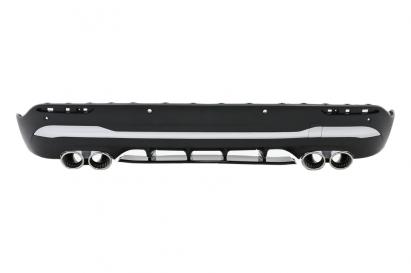 Difuzor Bara Spate cu Ornamente Evacuare Crom Mercedes GLA SUV H247 (2020-) cu echipare AMG-Line Performance AutoTuning