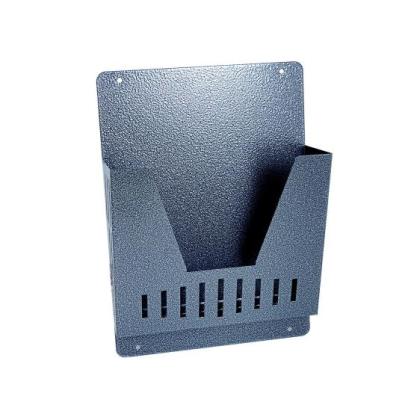 Cos/cutie publicitara, pentru ziare, decupaj adanc, gri, format A4, 23x9x32 cm, Damech GartenVIP DiyLine