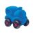 Jucarie cauciuc natural Trenul Choo-Choo, albastru, 16 cm, Rubbabu EduKinder World