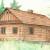 Set constructie arhitectura Casa din busteni, 100 piese din lemn, Walachia EduKinder World