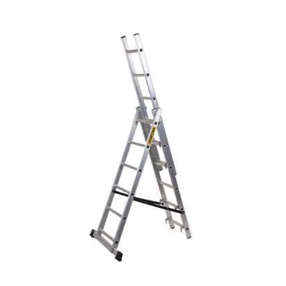 Scara aluminiu, 3 tronsoane, 6 trepte, max 150 kg, 3.71 m, Drabest GartenVIP DiyLine